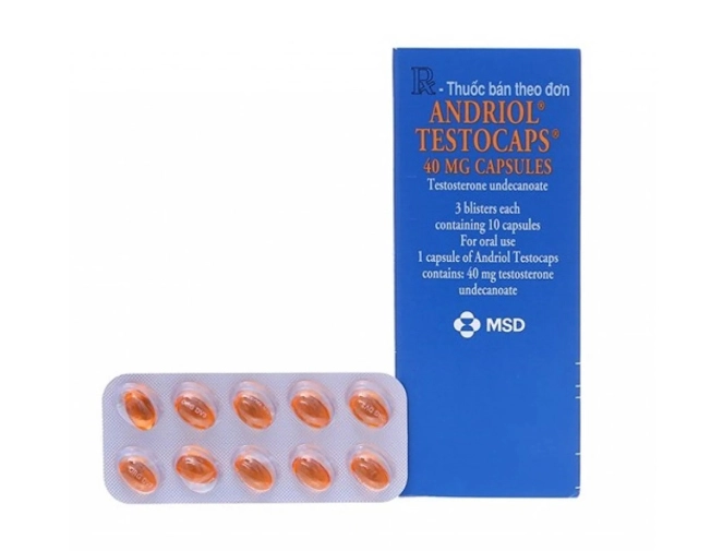 ยาเพิ่มฮอร์โมนเพศชาย Andriol-Testocaps